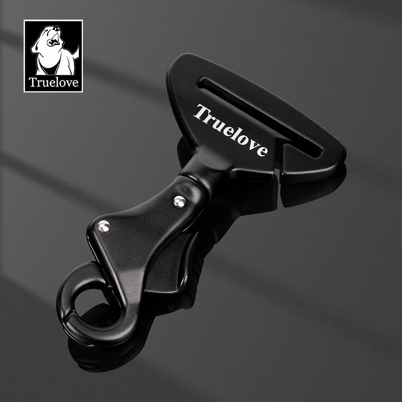Truelove Pet Car Seat Belt Safety Buckle – TLM1993, Lightweight Aluminum Alloy for Collar or Harness, Portable Travel Restraint