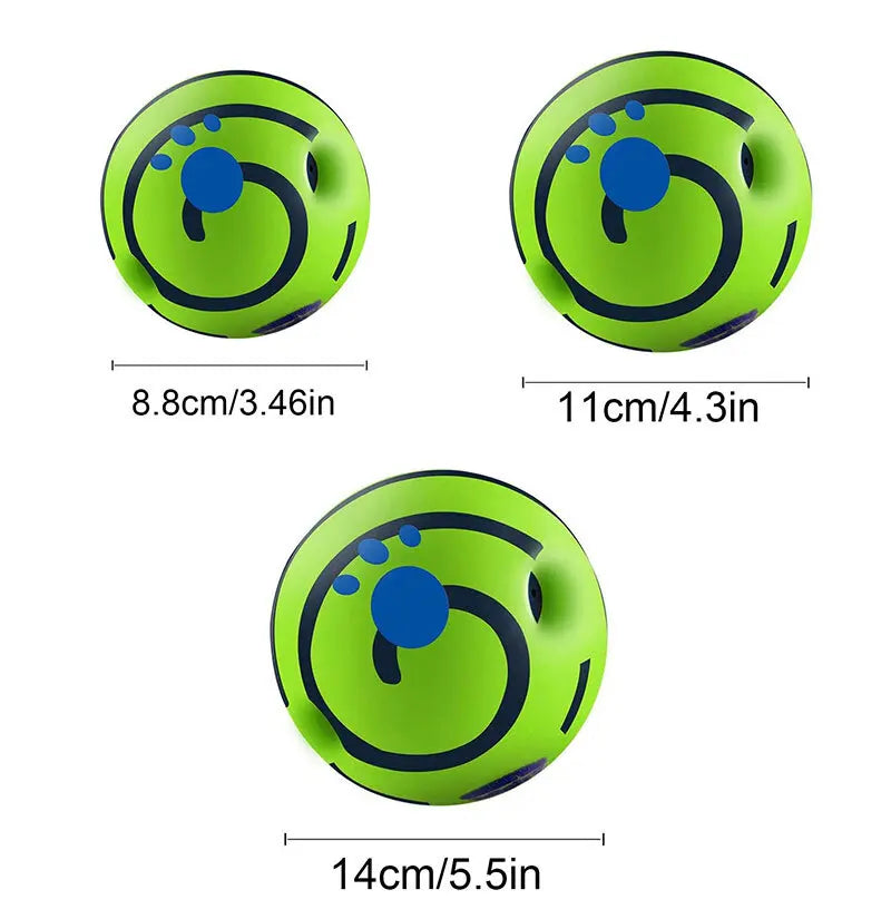 Wobble Wag Giggle Glow Ball – Interactive Sound Dog Toy 🟢🐾