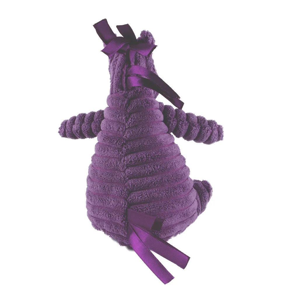 Purple Donkey Plush Dog Toy – Squeaky Puppy Play 🐶🟣