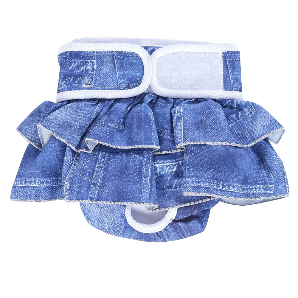 Reusable Female Dog Diapers – Washable, Highly Absorbent Doggie Diaper Shorts for Girl Dogs in Heat & Incontinence