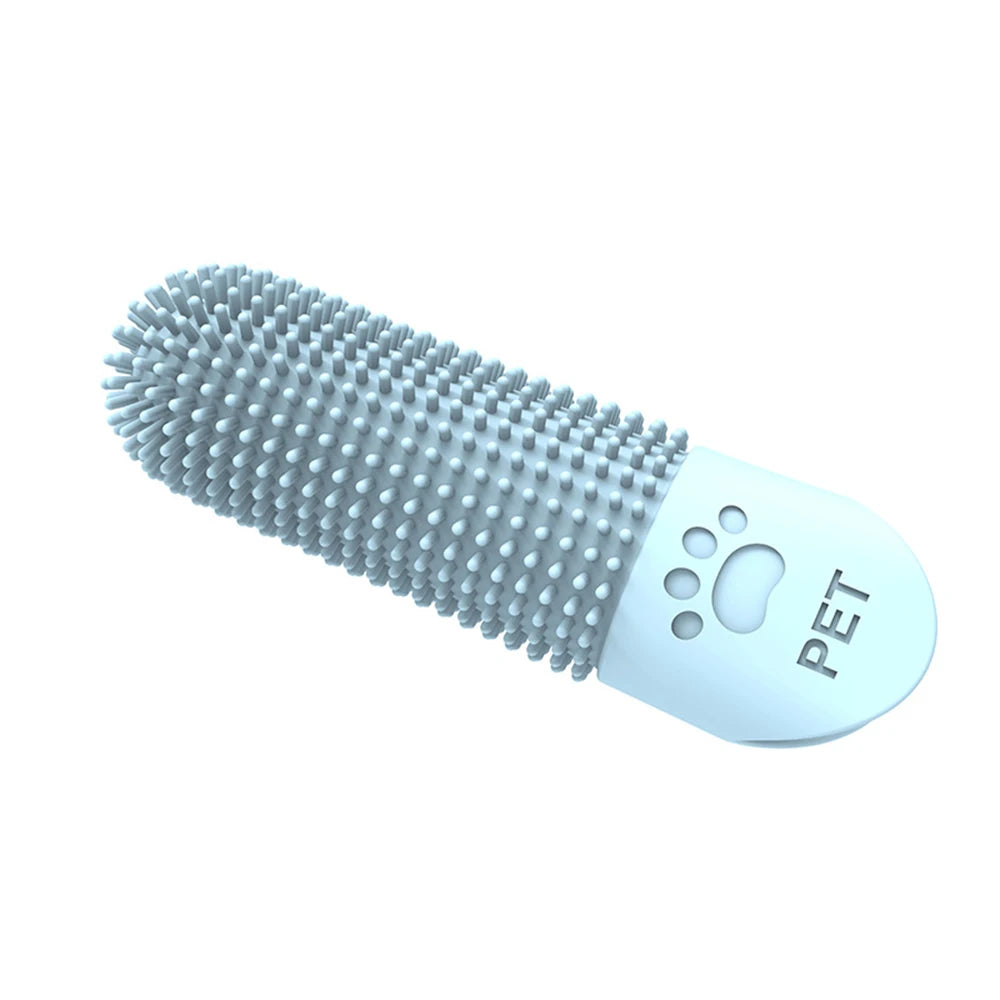 Pet Silicone Finger Toothbrush – Tartar & Plaque Remover for Cats & Dogs