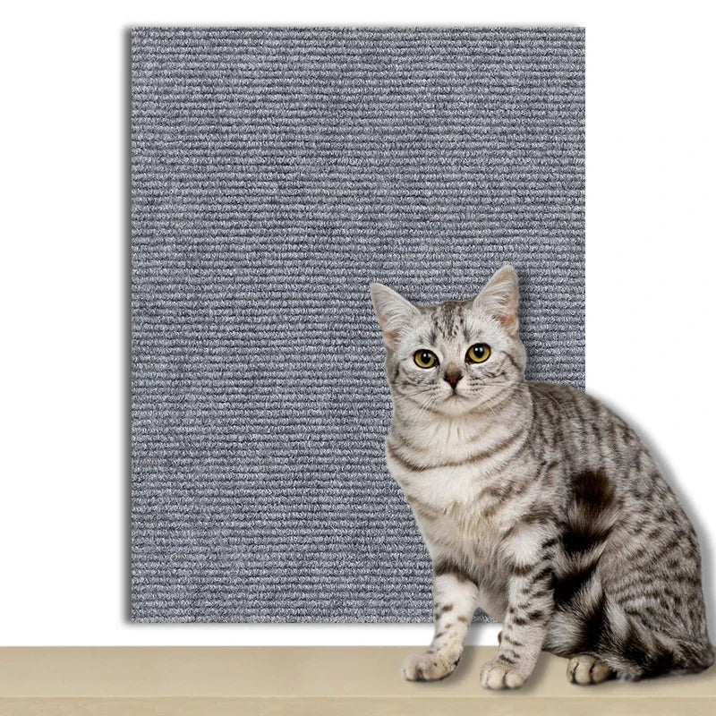 Self-Adhesive Cat Scratch Protector – Trimmable Sofa & Wall Guard Carpet Board