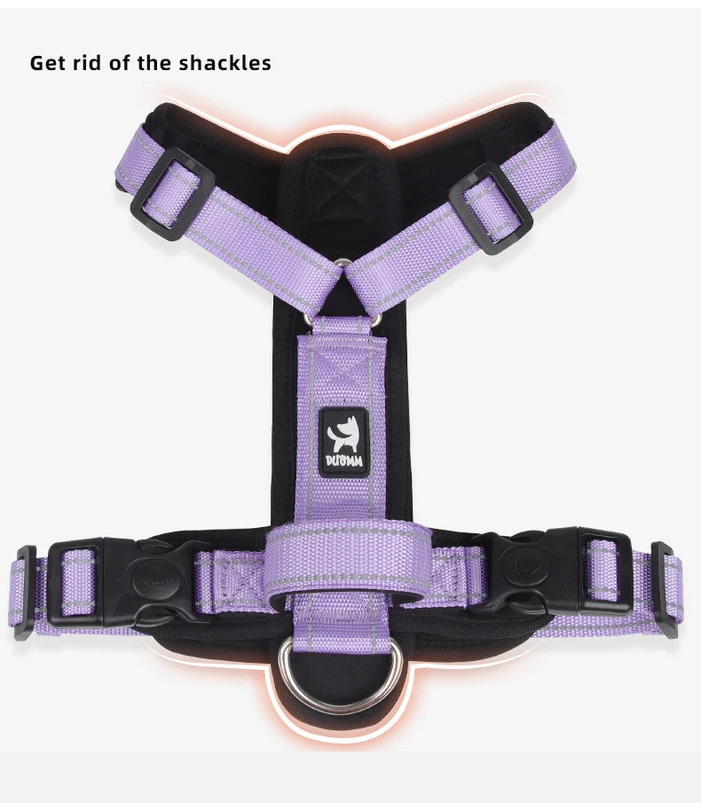 🐶 Reflective Dog Harness with Handle – Adjustable Vest for Easy Control
