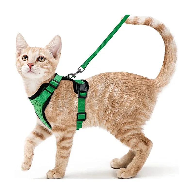 Cat Harness and Leash – Escape-Proof Soft Adjustable Vest with Easy Control