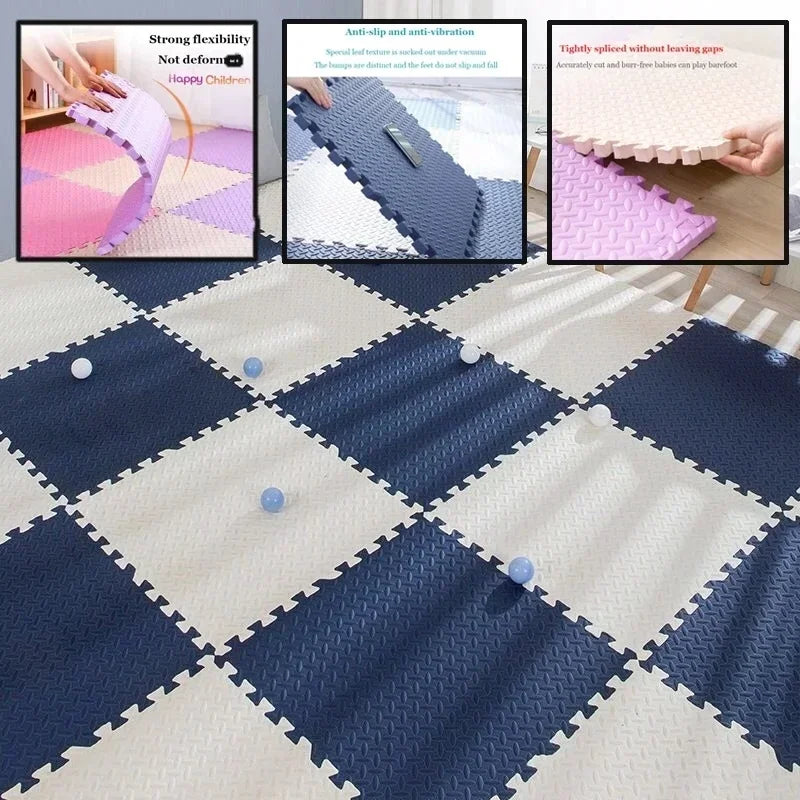 8–16pcs Baby Puzzle Foam Play Mat – Interlocking Educational Floor Carpet for Kids & Toddlers, 30x30cm EVA Foam