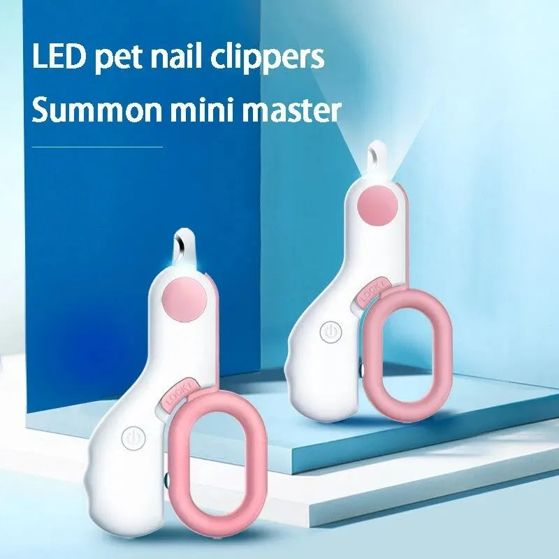 LED Light Cat Dog Nail Clipper Cutter