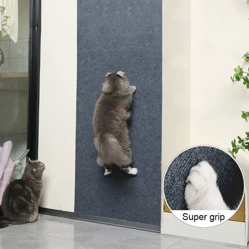 Self-Adhesive Cat Scratch Protector – Trimmable Sofa & Wall Guard Carpet Board