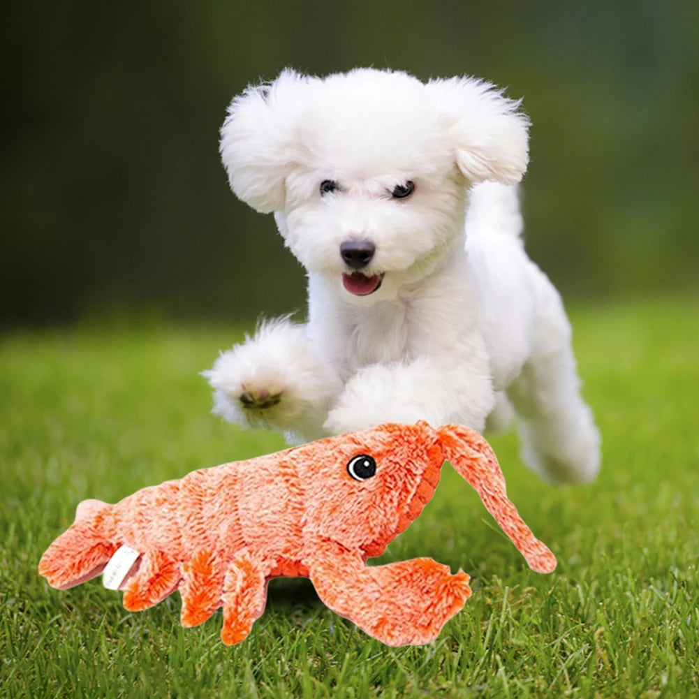 🦞 Floppy Lobster Interactive Dog Toy – Plush Squeaky Chew Toy for Medium Dogs