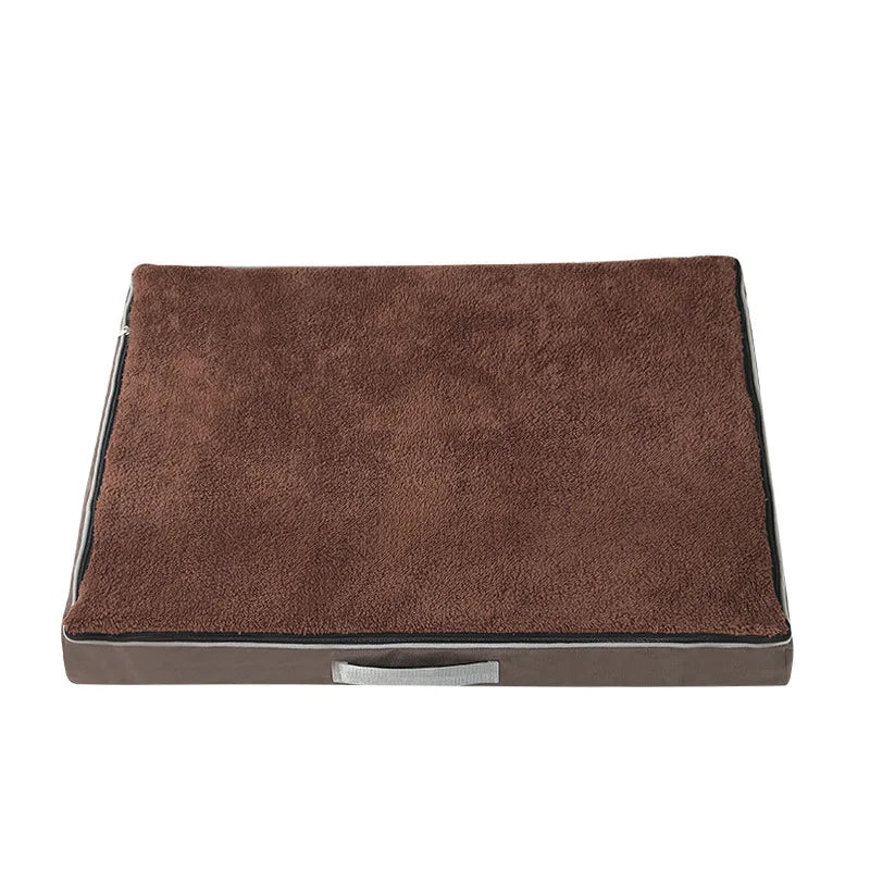 Large Elastic Sponge Dog Bed – All-Season Washable Pet Sofa Mat for Medium & Large Dogs, Cat Cushion Nest with Non-Slip Base