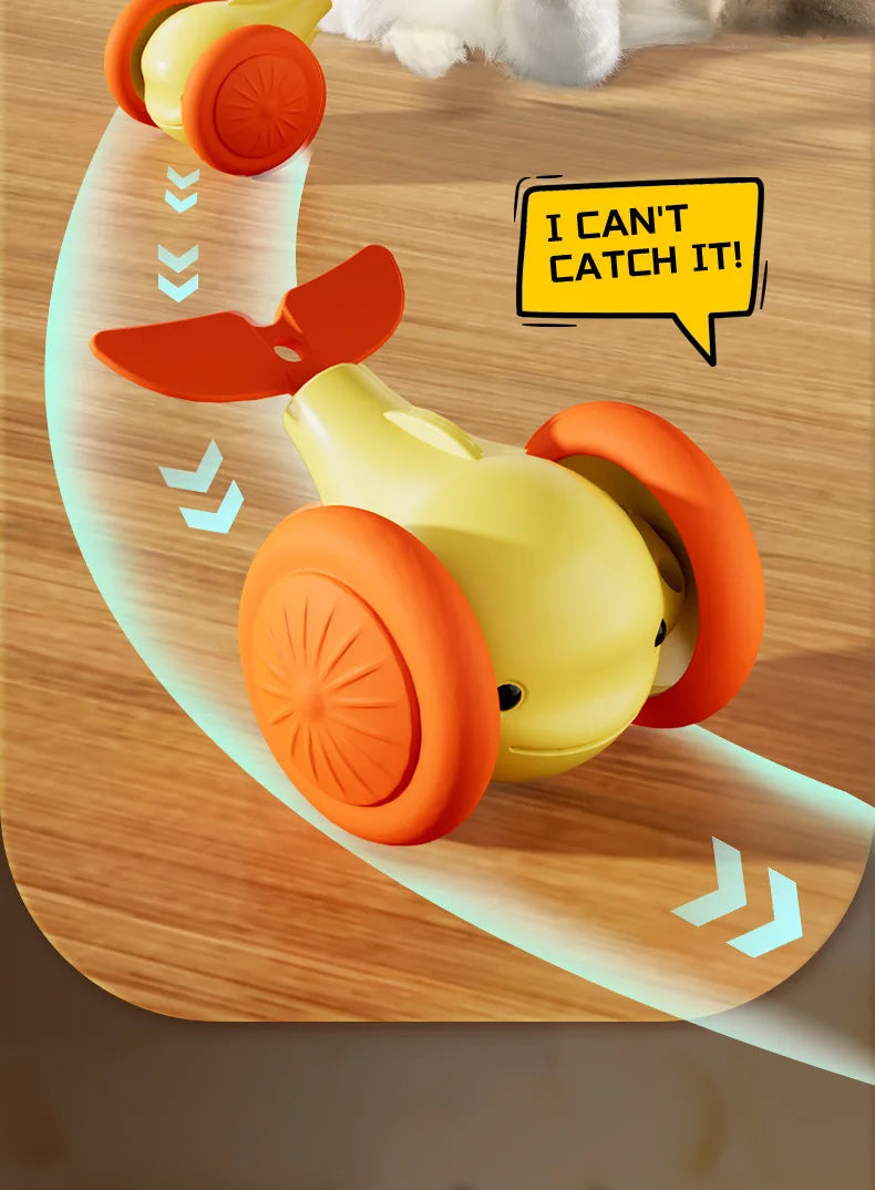 Interactive Electric Whale Cat Toy – Automatic Teaser Car with Obstacle Avoidance for Kittens