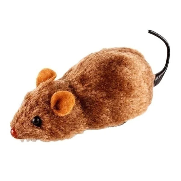 Lifelike Plush Running Mouse Toy for Cats & Dogs – Random Color, Fun Gift