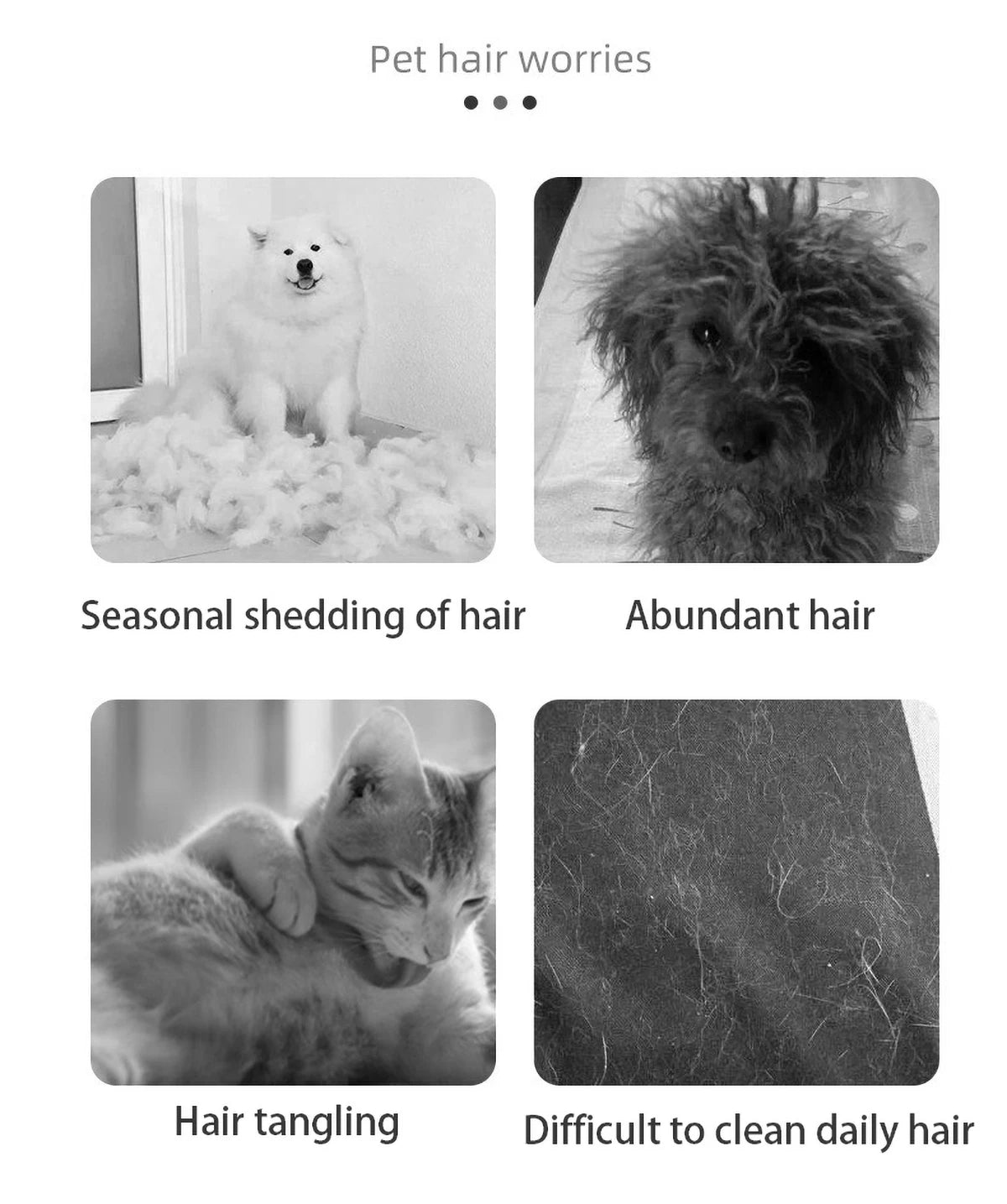 🐾 Stainless Steel Pet Comb with Rounded Knife Head – Gentle Grooming Tool for Dogs & Cats