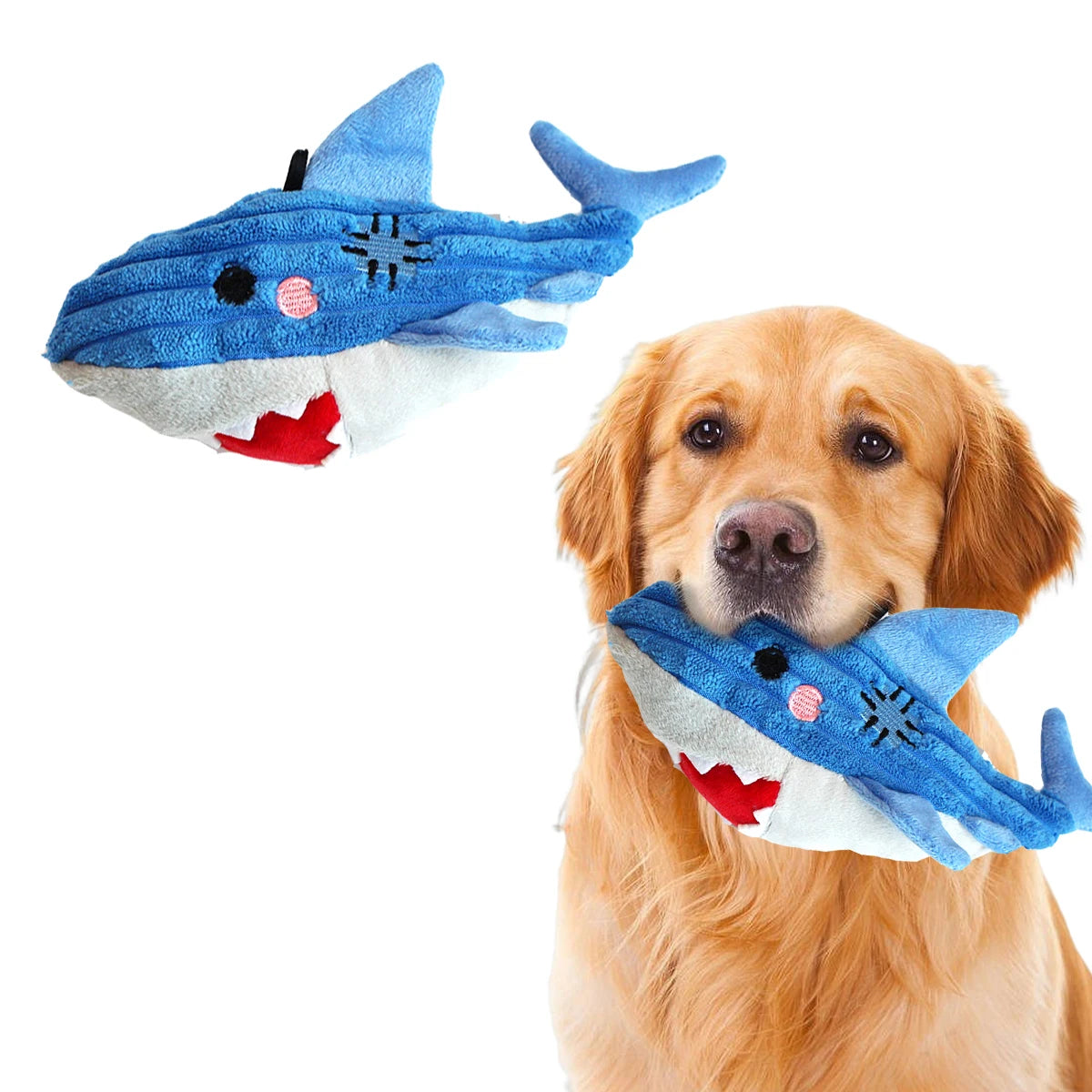 Ocean Plush Dog Toys – Soft Squeaky Toys for Puppies & Small Dogs 🐟🐾