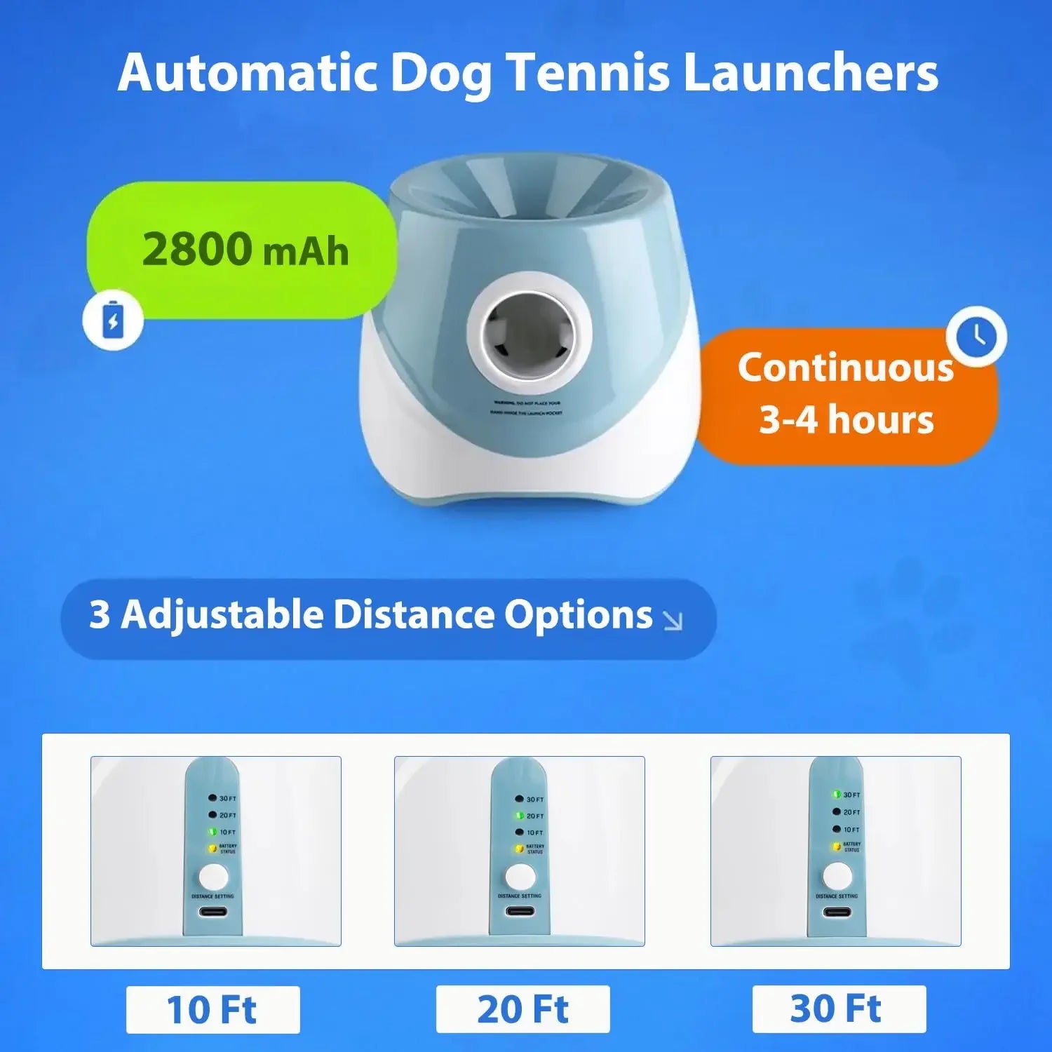 🎾 Dog Ball Thrower Launcher – Interactive Tennis Ball Launcher for Indoor & Outdoor Play