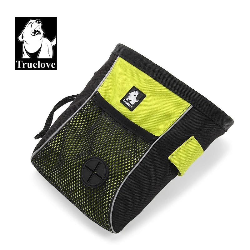 Truelove Pet Treat Training Bag – Waterproof, High Capacity Snack Pouch with Drawstring & Waste Bag Dispenser for Outdoor Use (TLT2051)