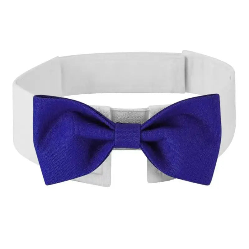 🎩 Sucado Adjustable Dog & Cat Formal Necktie – Tuxedo Bow Tie Collar for Weddings, Parties & Holidays 🐾💐