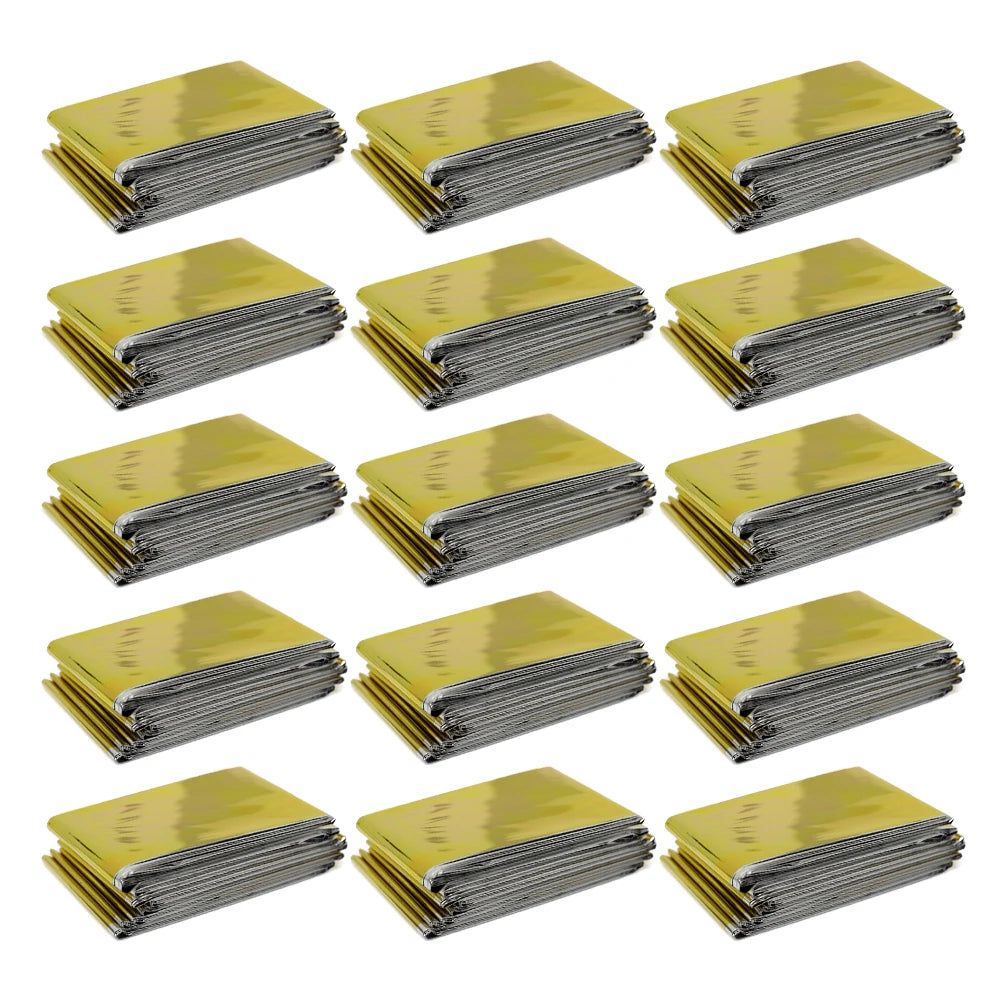 Emergency Thermal Blanket – Waterproof, Windproof Survival Rescue Blanket for Outdoor First Aid & Camping