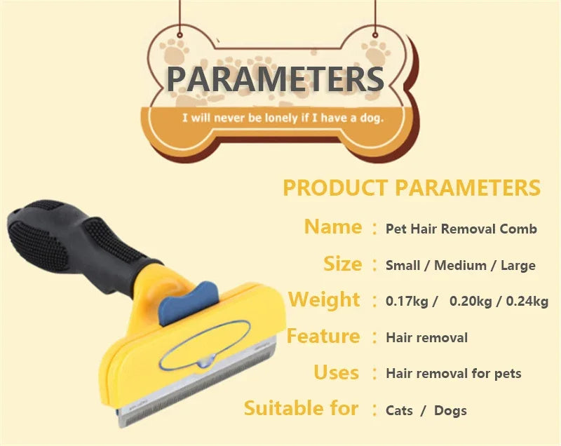🐶 Dogs & Cats Hair Shedding Massage Comb – Pet Grooming Brush for Hair Removal & Massage