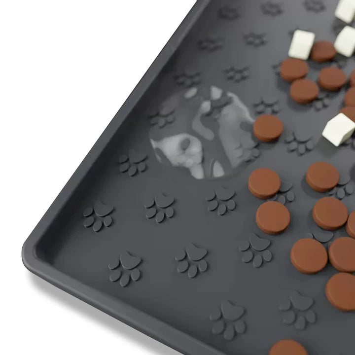 🐾 Silicone Waterproof Pet Feeding Mat – Non-Slip Food & Water Bowl Placemat for Cats & Dogs