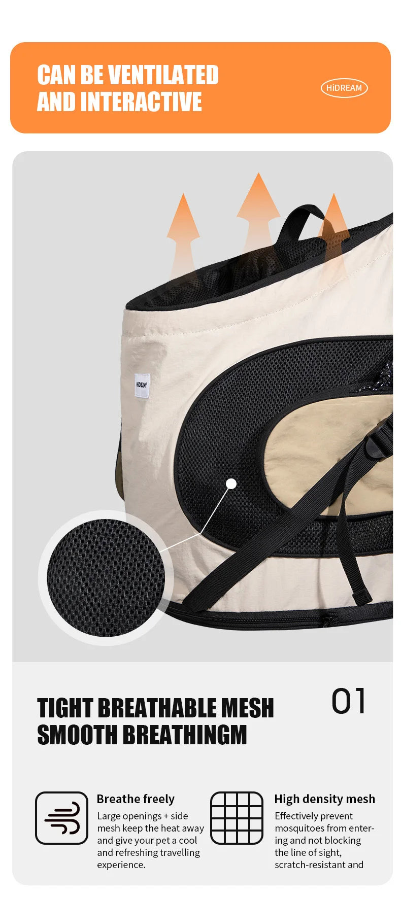 Pet Chest Backpack – Front Carrying Tote for Dogs & Cats, Breathable Outdoor Shoulder Bag, Portable Pet Travel Carrier