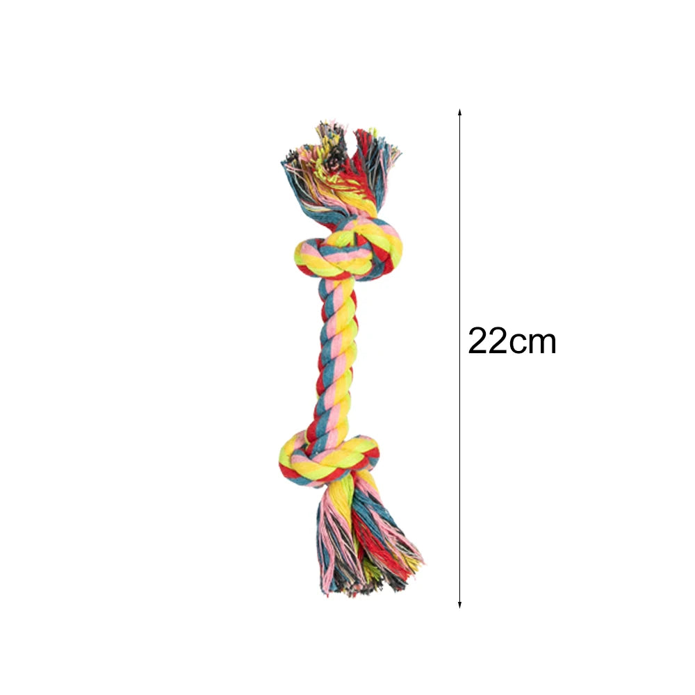 Rope Ball Dog Toy – Durable Cotton Chew & Tooth Cleaning 🐾⚽