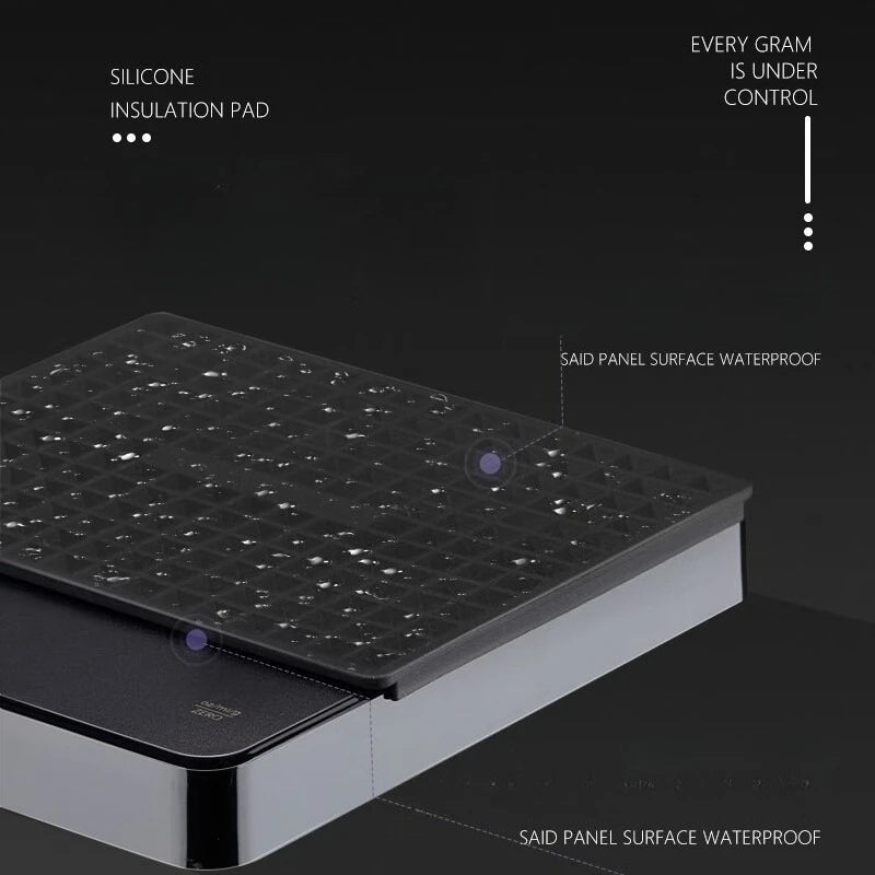 ☕ Digital Rechargeable Coffee Scale with Timer – LED Screen, USB Charging, 3kg Max, 0.1g Precision