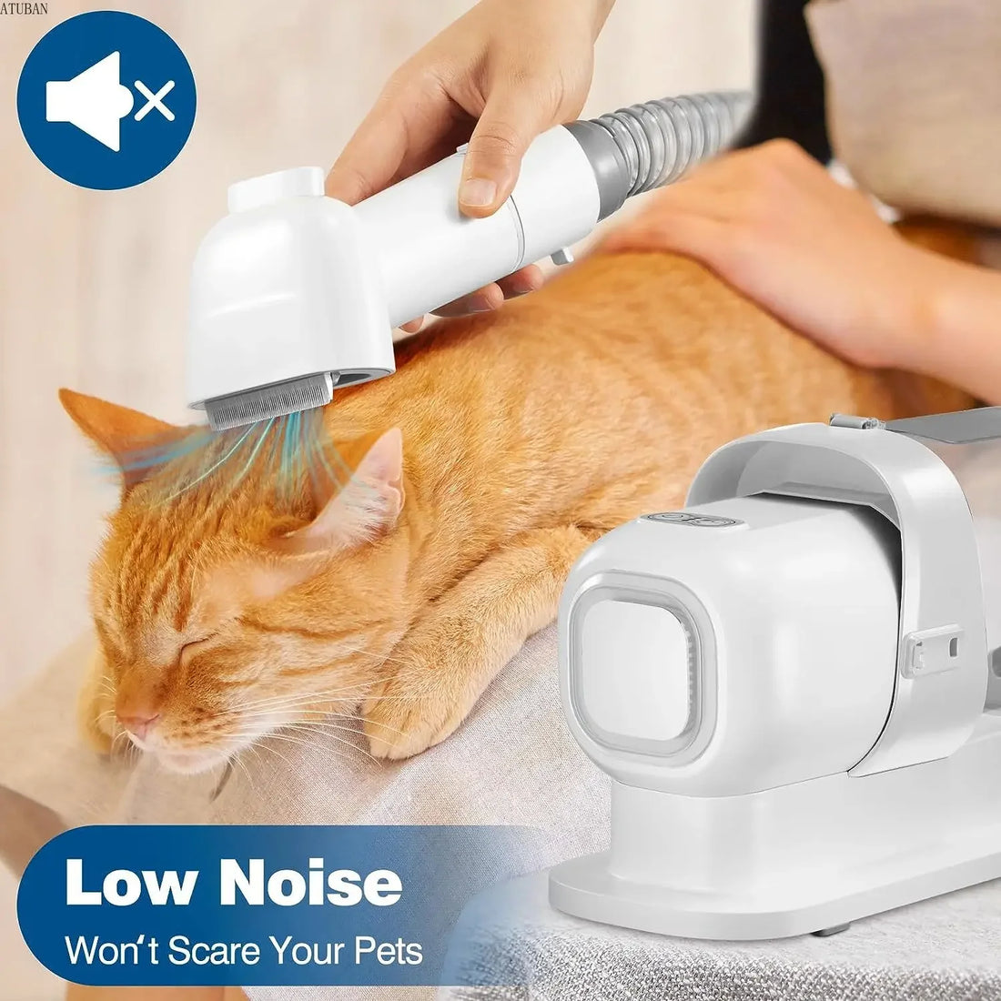 Dog Grooming Vacuum 🐶 2.3L Pet Hair Remover & Grooming Kit