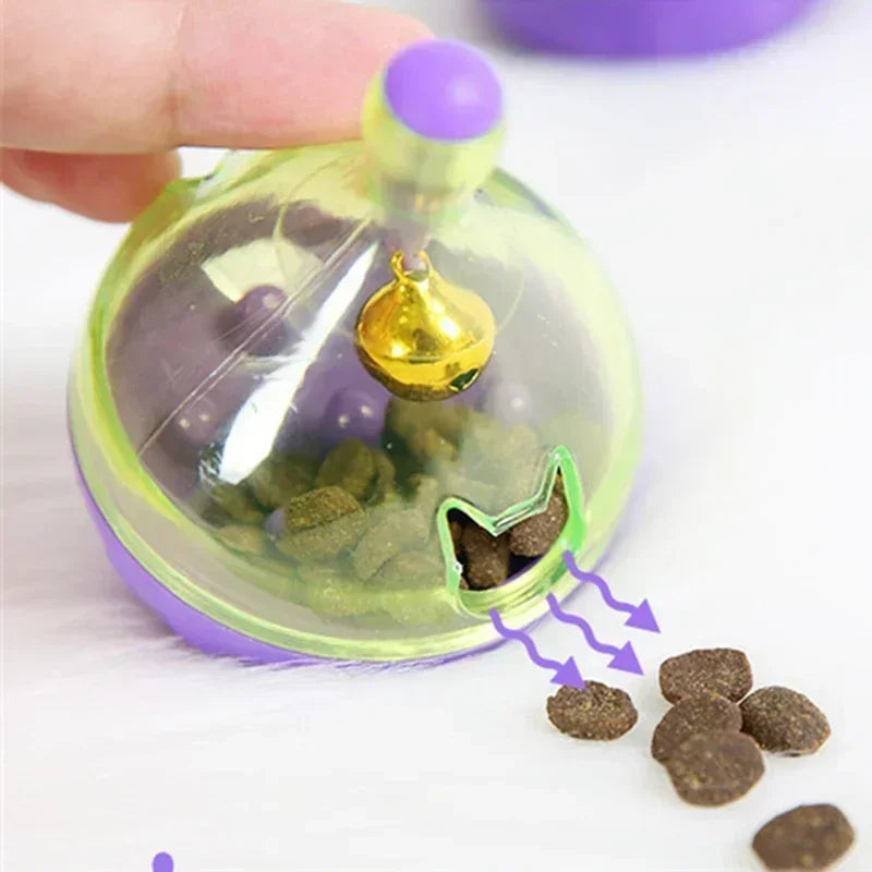 🐭 Interactive Mouse-Shaped Cat Treat Ball – Food Dispensing Tumbler Feeder