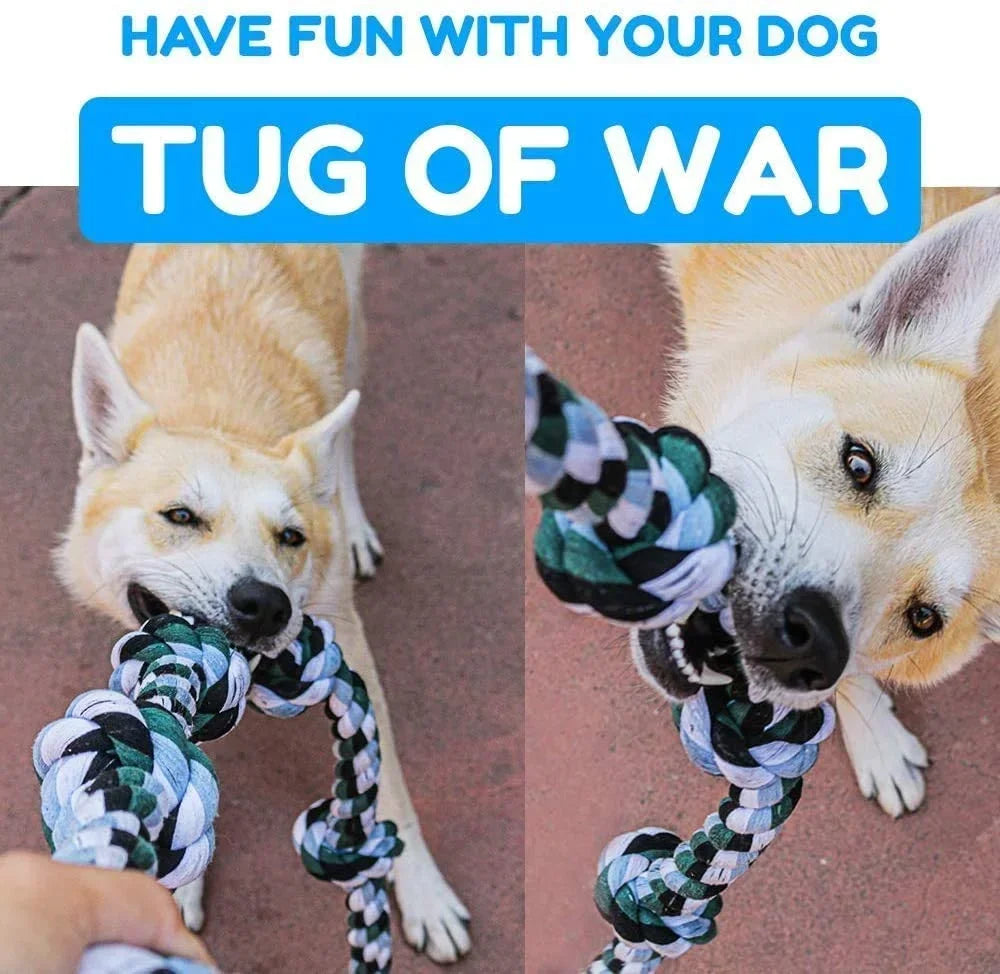 ATUBAN 42" Giant Dog Rope Toy – Indestructible 6-Knot Rope Tug Toy for Aggressive Chewers & Extra Large Dogs