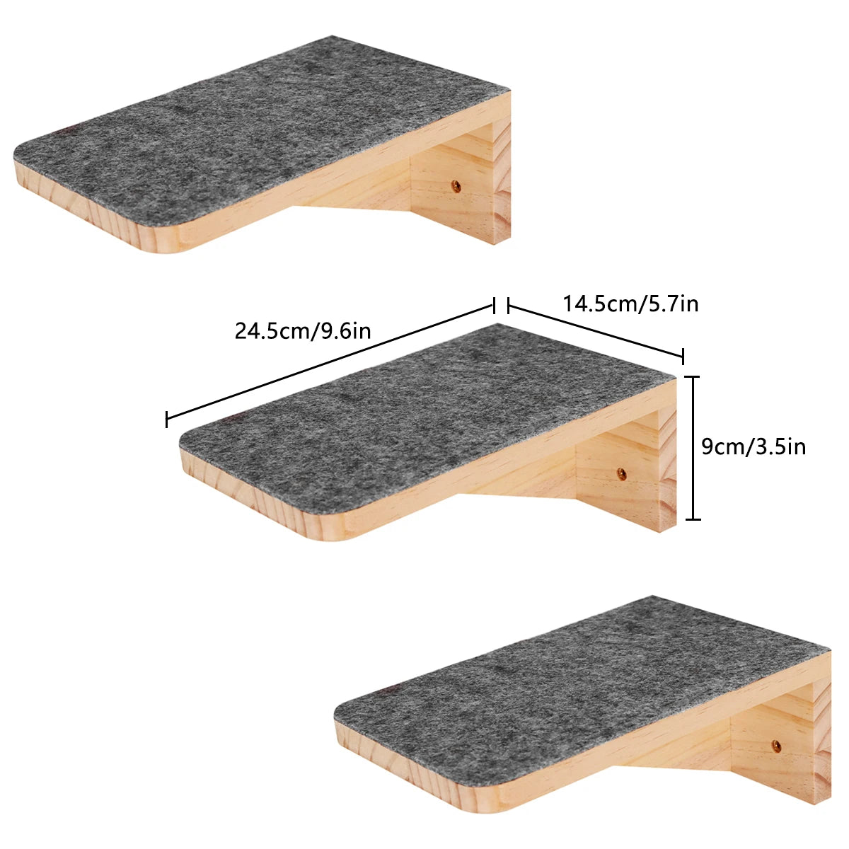 Cat Tree Wall Mounted Climbing Shelves – Wooden Hammock, Ladder & Bridge Indoor Cat Playground 🐾