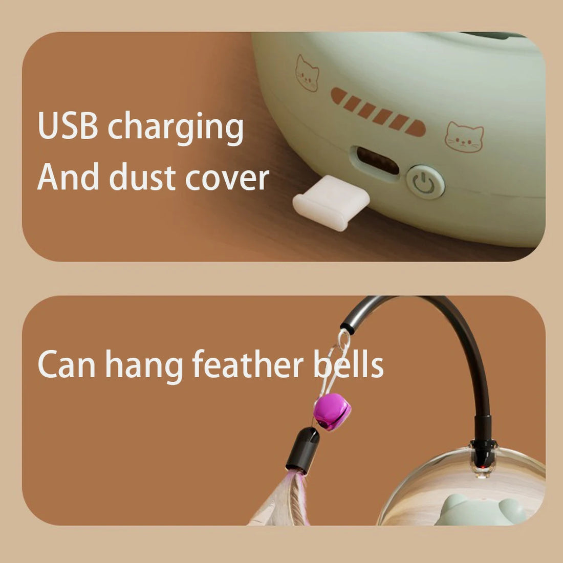 Intelligent Red Dot Laser Cat Toy – Rainbow Light & Obstacle Avoidance Teaser