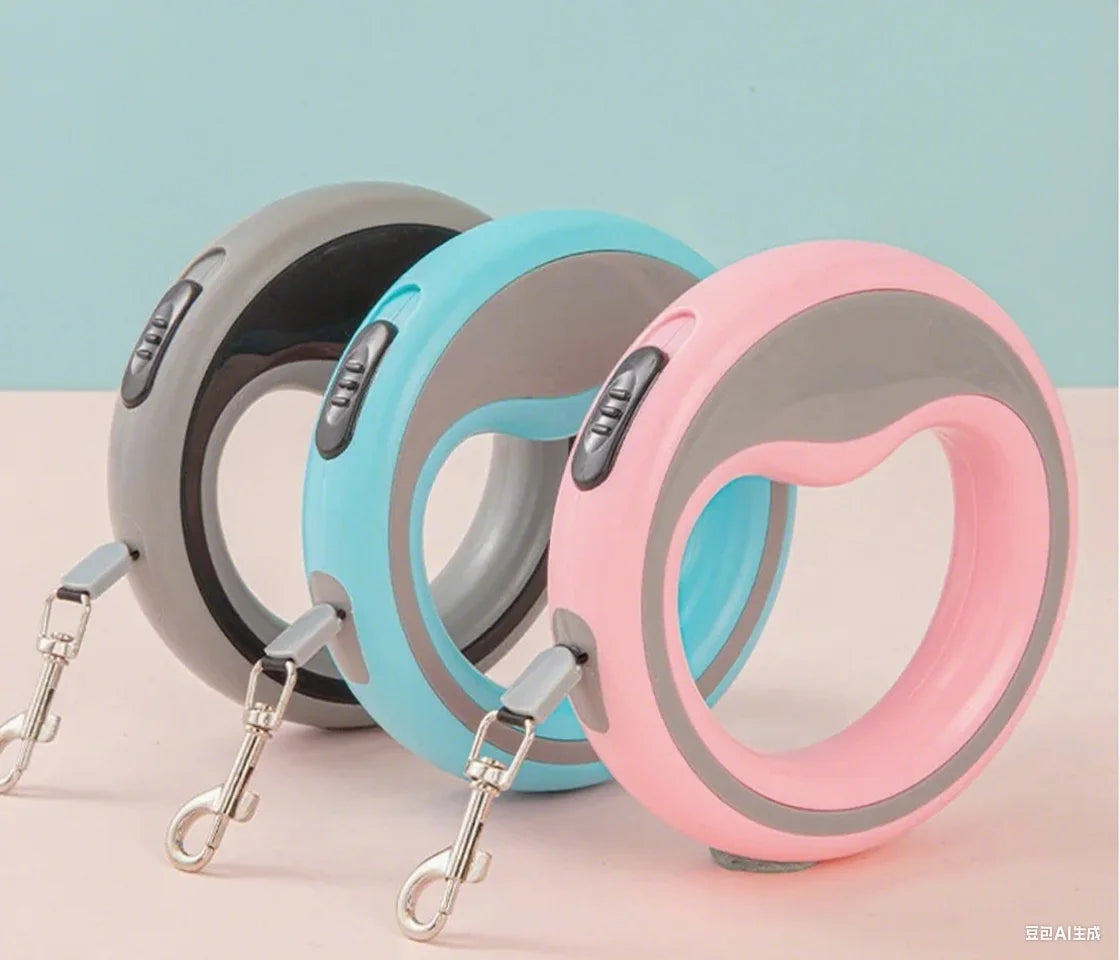 🐾 Automatic Retractable Dog Leash – 98" Shock-Absorbent Lead with Lock Button