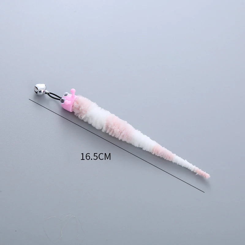 Plush Feather Bird Replacement Head for Cat Stick – Interactive Magic Wand with Bell