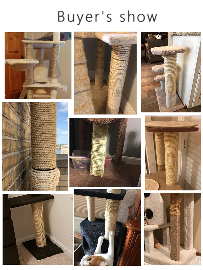 🐾 Sisal Rope for Cat Trees & Scratching Posts – DIY Climbing Frame Replacement
