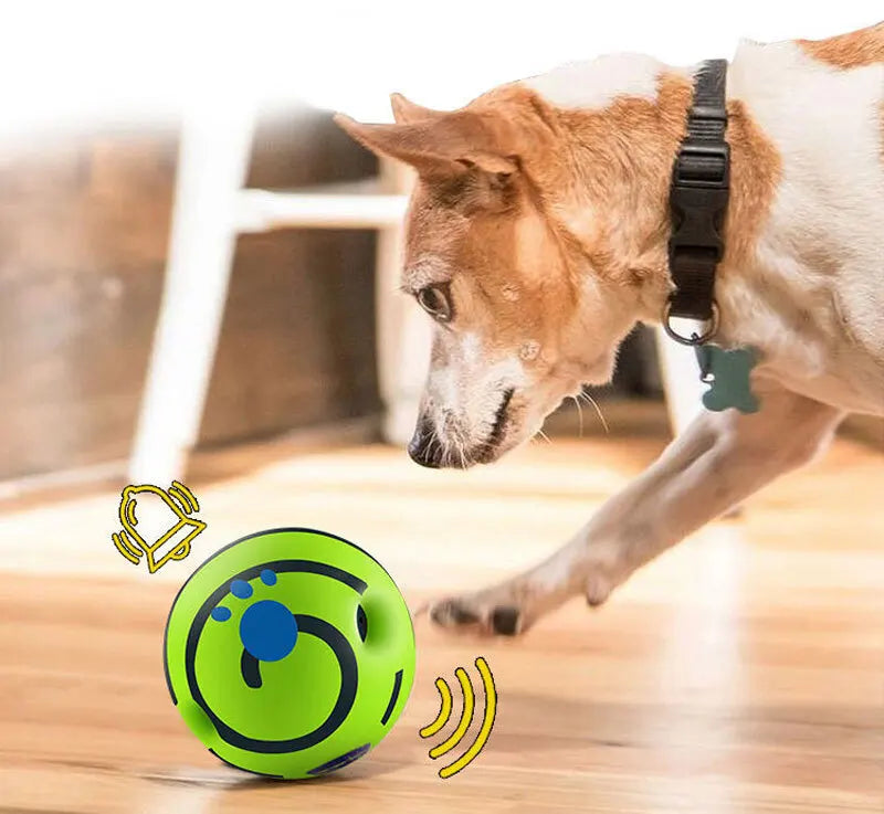Wobble Wag Giggle Glow Ball – Interactive Sound Dog Toy 🟢🐾