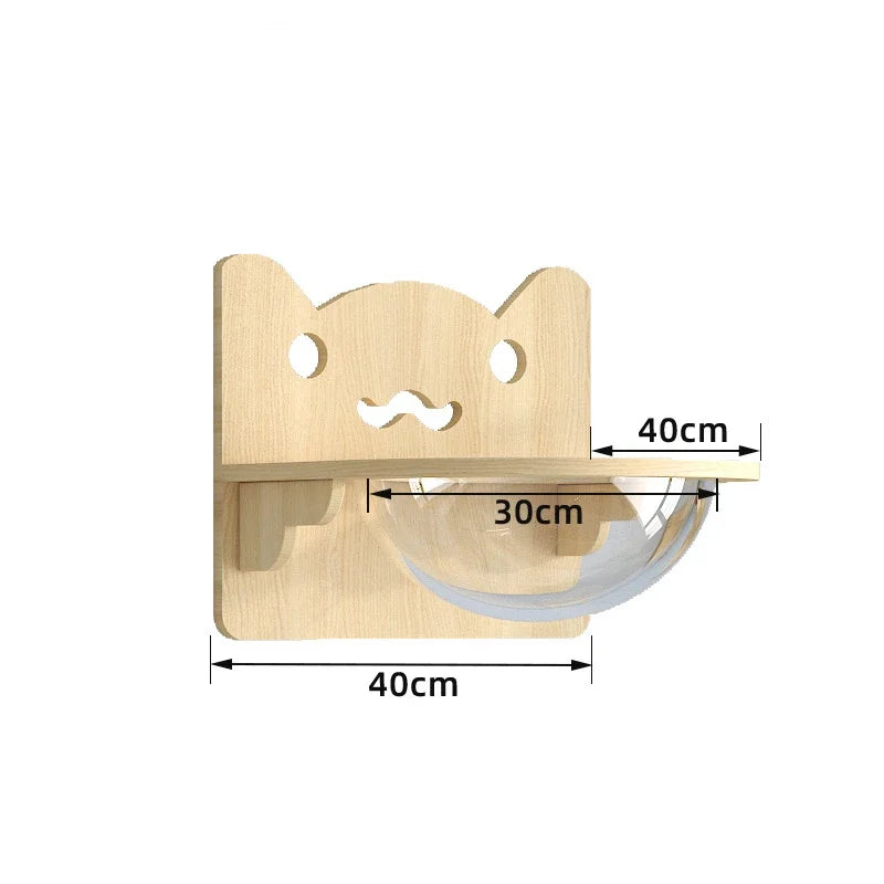 🐾 Wooden Wall Climbing Set for Cats – DIY Modular Cat Tower & Training System