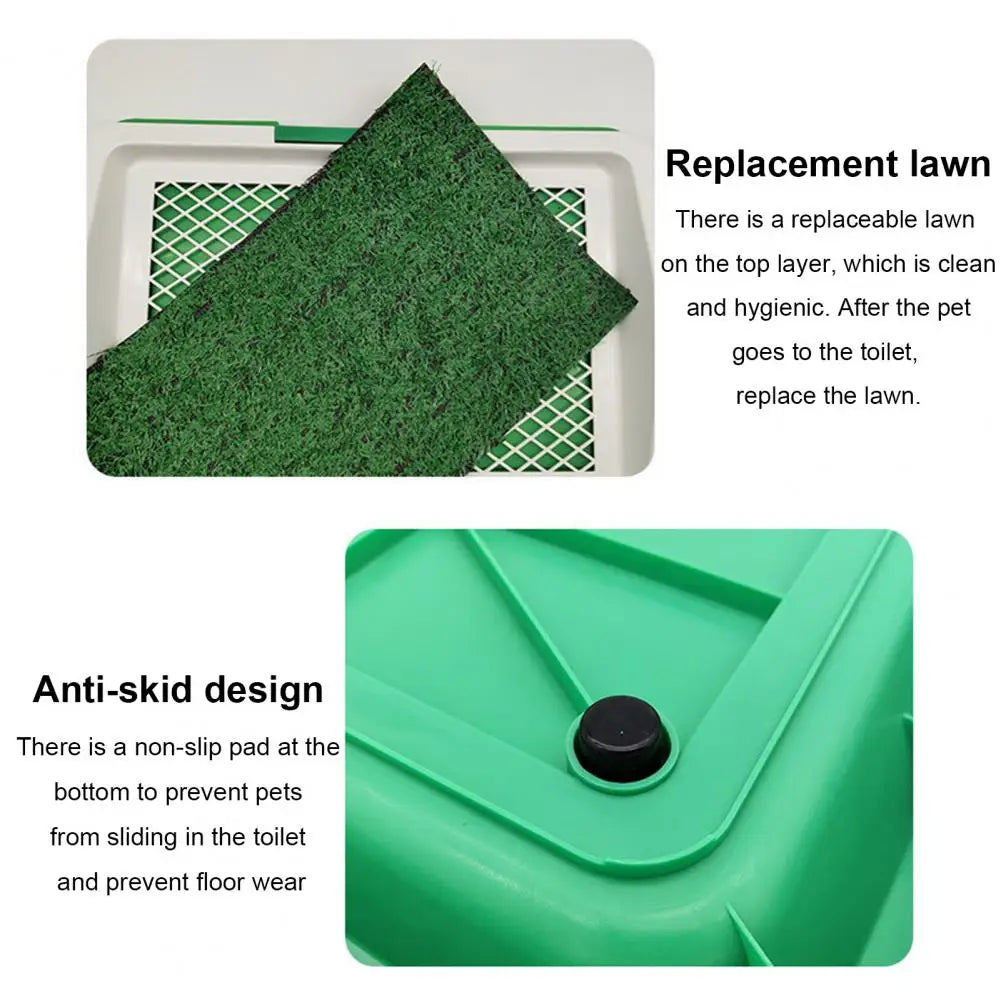 Portable Dog Grass Pee Pad – Reusable Pet Potty Training Mat for Indoor/Outdoor Use