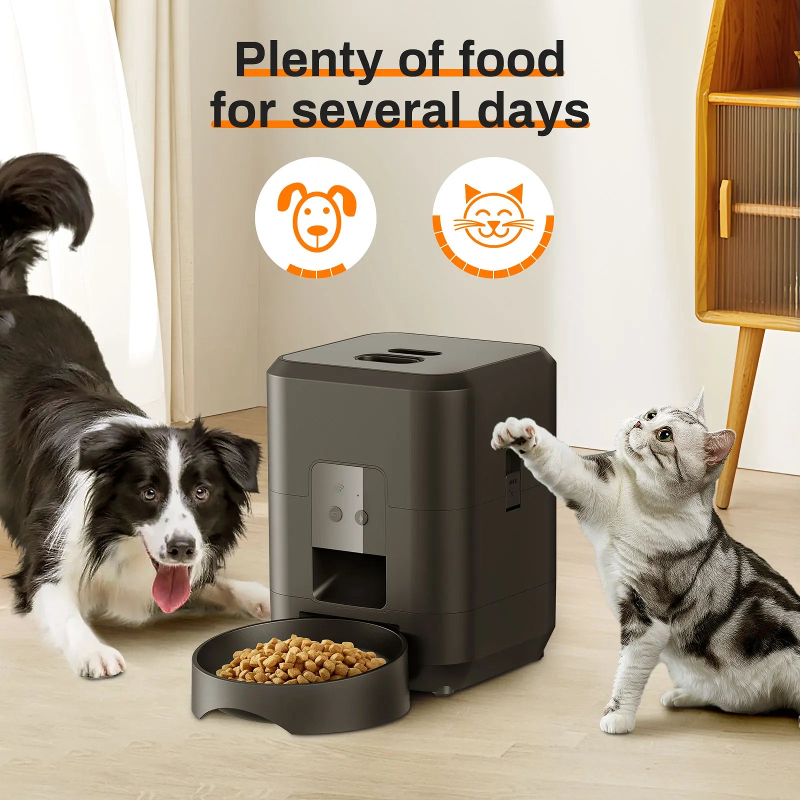 Smart Automatic Pet Feeder – Timed & Slow Feed for Cats & Dogs 🐾⏱️
