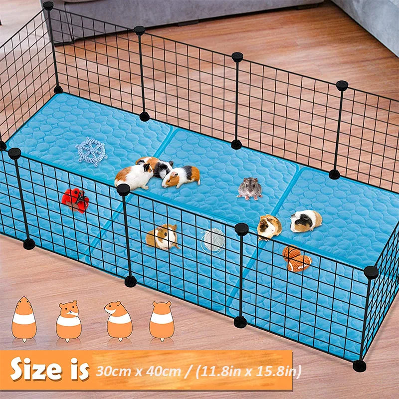 Cooling Cage Liners for Guinea Pigs – Breathable Summer Pee Pads for Small Animals, Rabbits, Chinchillas & Hamsters