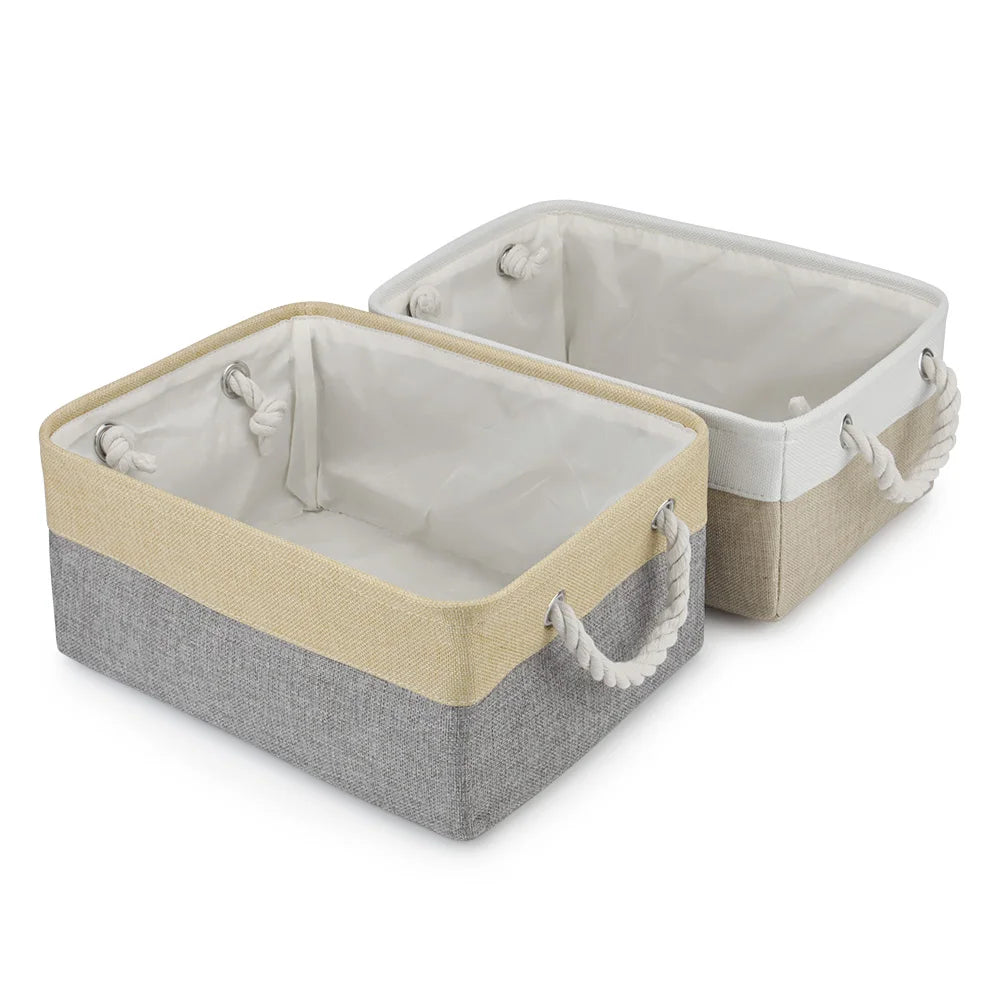 Dog Toy & Accessories Storage Basket – Organizer Bin for Pet Clothes, Leashes, Collars & Toys