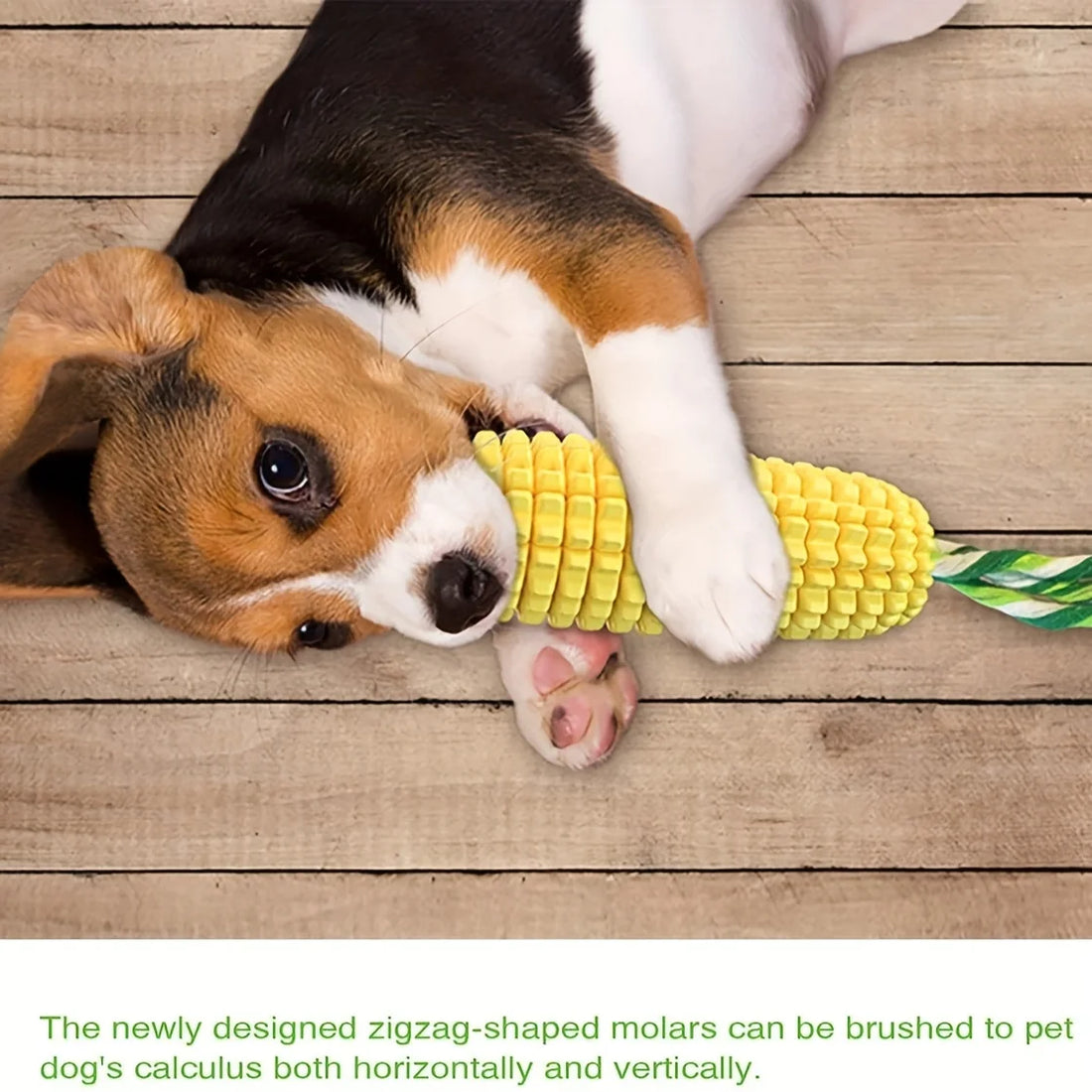 Corn Dog Chew Toys – Toothbrush Style for Aggressive Chewers, Teeth Cleaning & Interactive Play (Medium/Large Breeds)