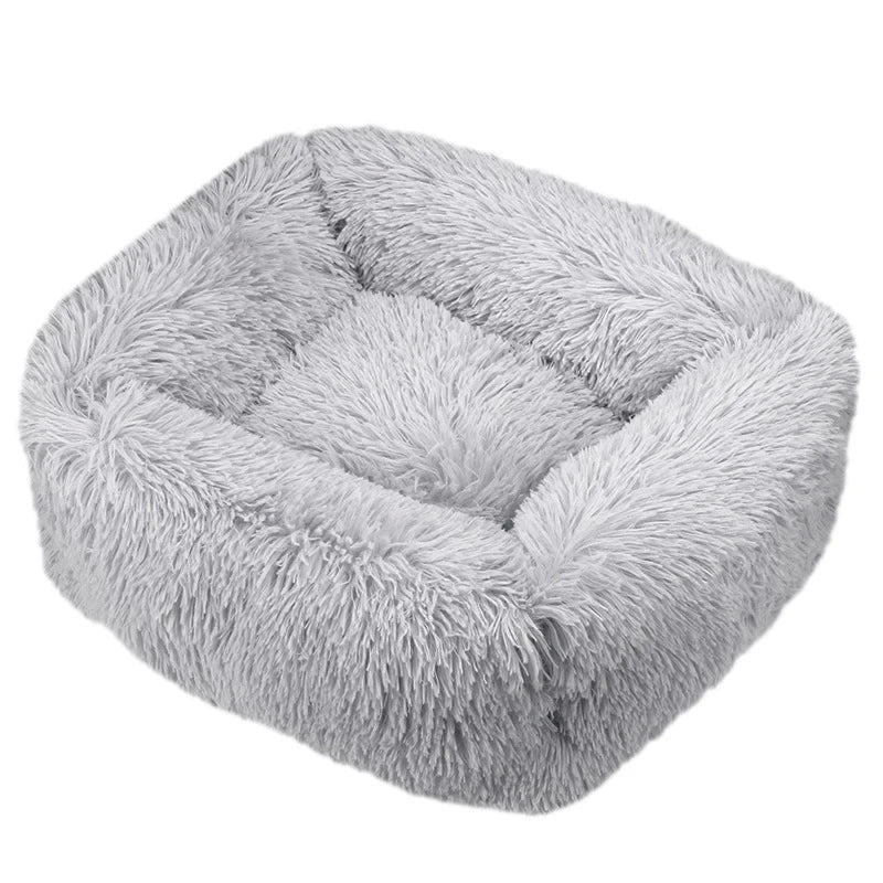Winter Plush Rectangle Dog Bed – Warm Pet Sofa Mat for Small, Medium & Large Dogs & Cats