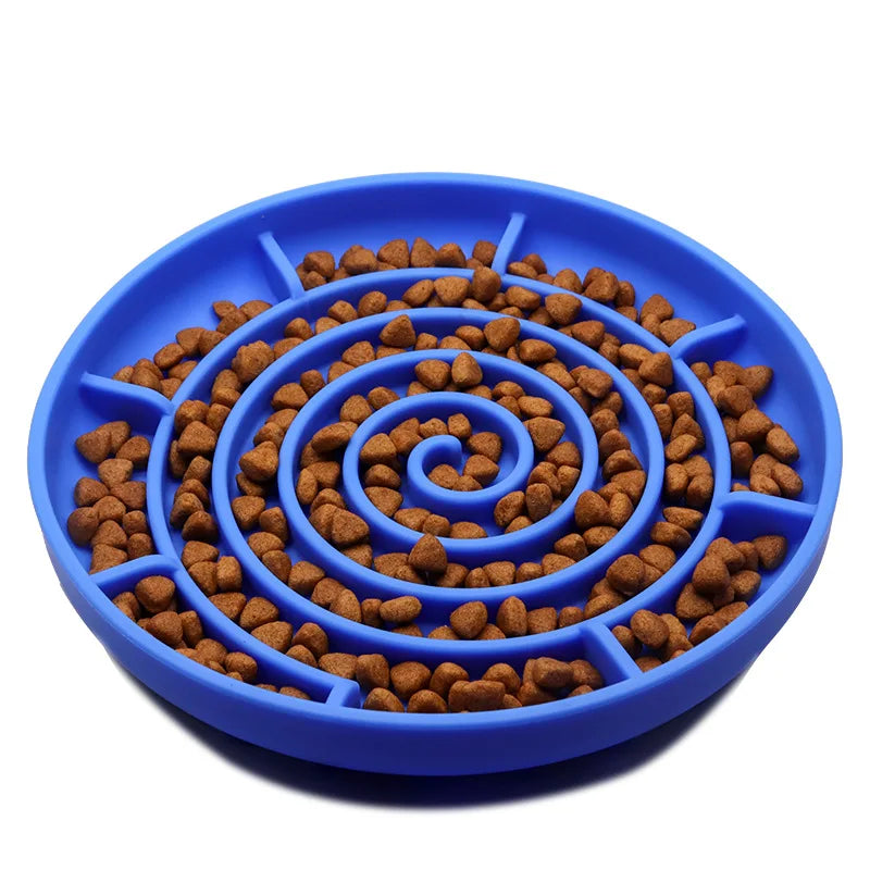 Slow Feeder Pet Bowl – Anti-Slip & Anti-Choking for Cats & Puppies 🐾🍽️
