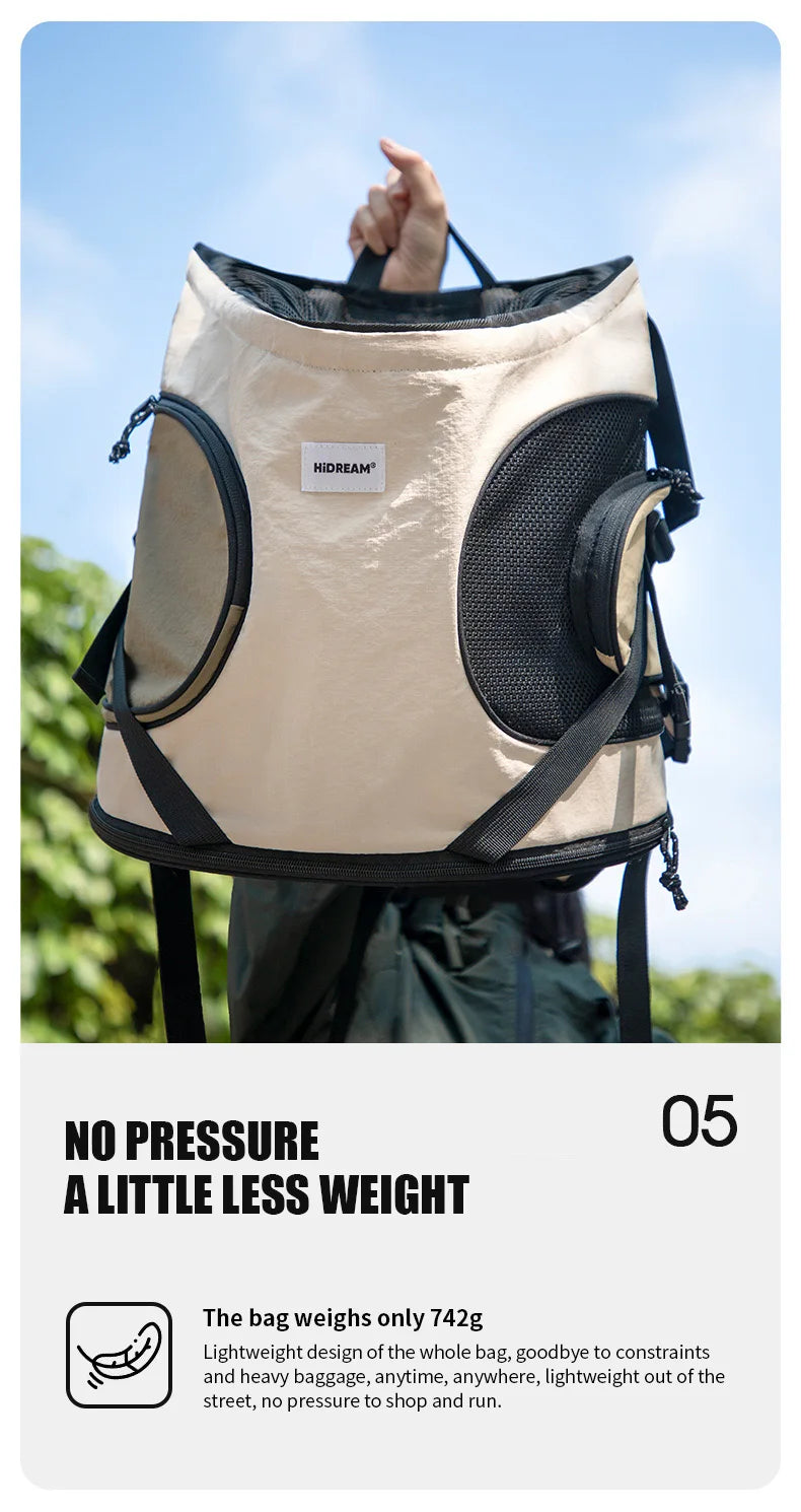 Pet Chest Backpack – Front Carrying Tote for Dogs & Cats, Breathable Outdoor Shoulder Bag, Portable Pet Travel Carrier