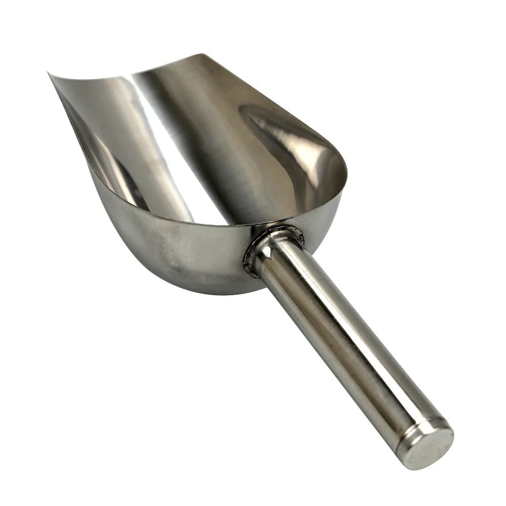 Stainless Steel Pet Food Scoop – Large Capacity Thickened Dog & Cat Food Shovel (23.5 x 8 x 5 cm)