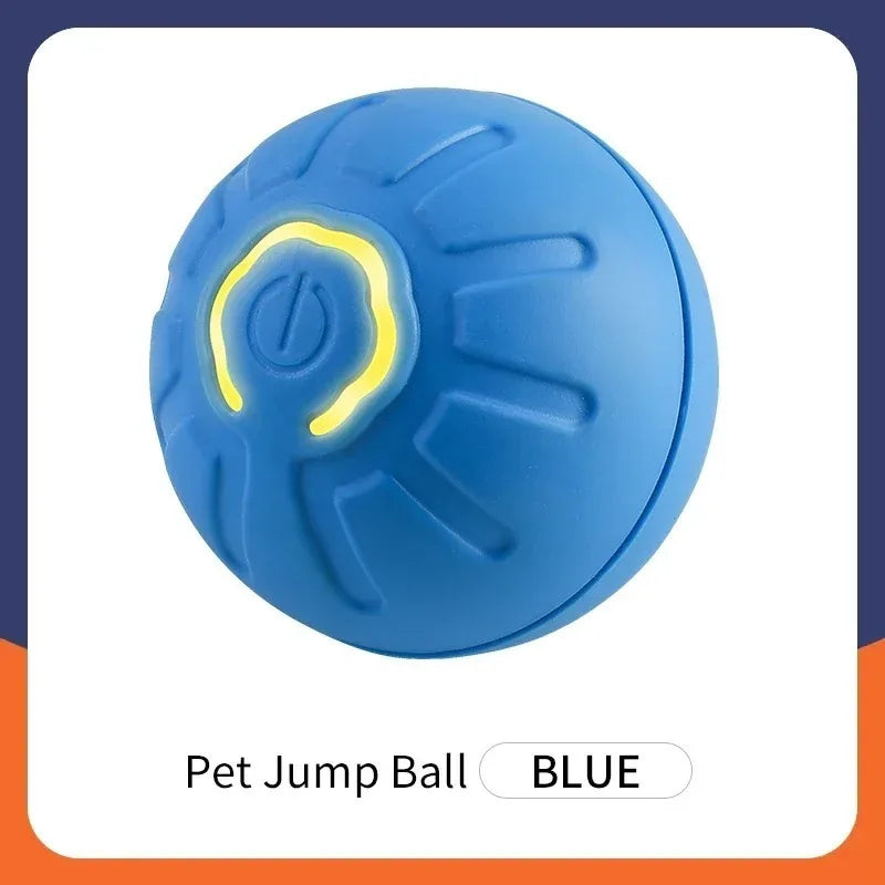 Smart Dog Toy Ball – USB Automatic Bouncing Rolling Ball with RGB Lights