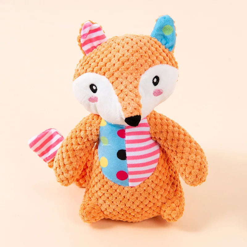Plush Animal Squeaky Toy – Interactive Chew & Teething 🐾🧸