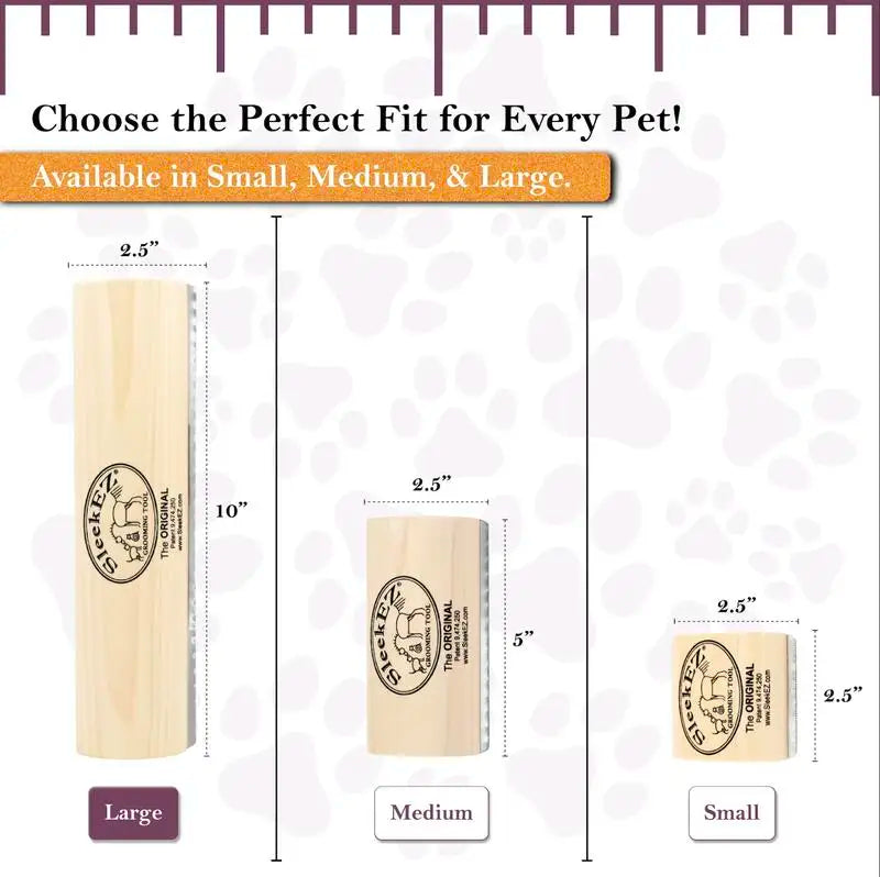 SleekEZ Horse (Dog) Shedding & Grooming Brush – All Hair Types