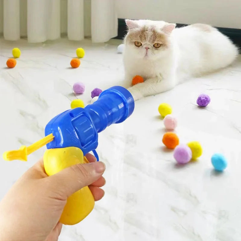 Interactive EVA Ball Launcher Set for Cats & Kittens – Continuous Shooting Pet Toy