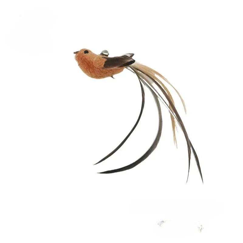 Hands-Free Cat Wand Toy with Feather & Bell – Suction Cup Interactive Toy for Kittens & Cats